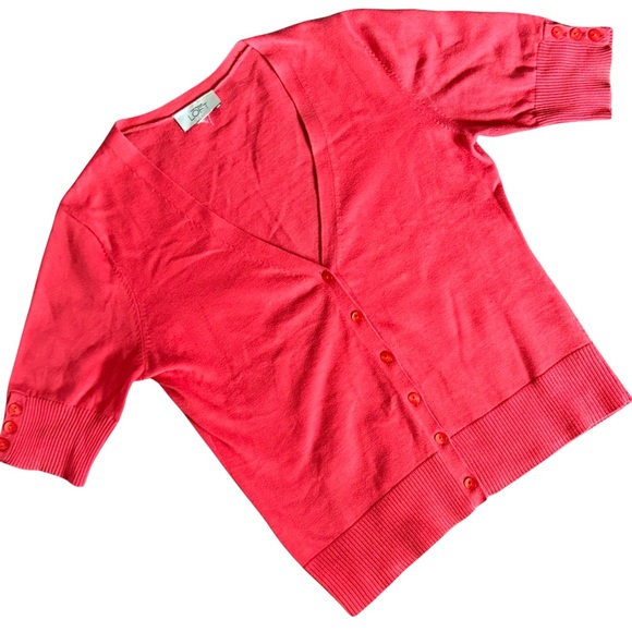 LOFT V-Neck Coral Cardigan - Picture 10 of 10